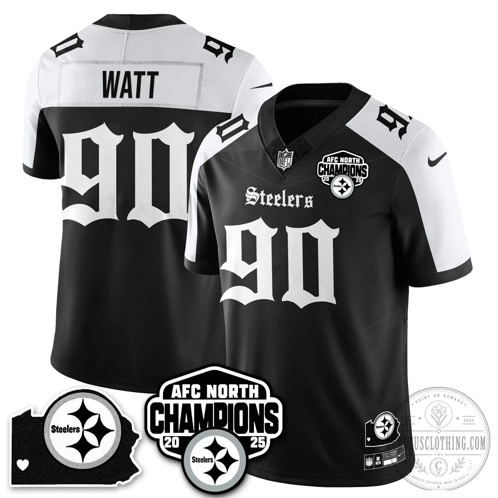Pittsburgh Steelers T.J. Watt Jersey - AFC North Champions Edition