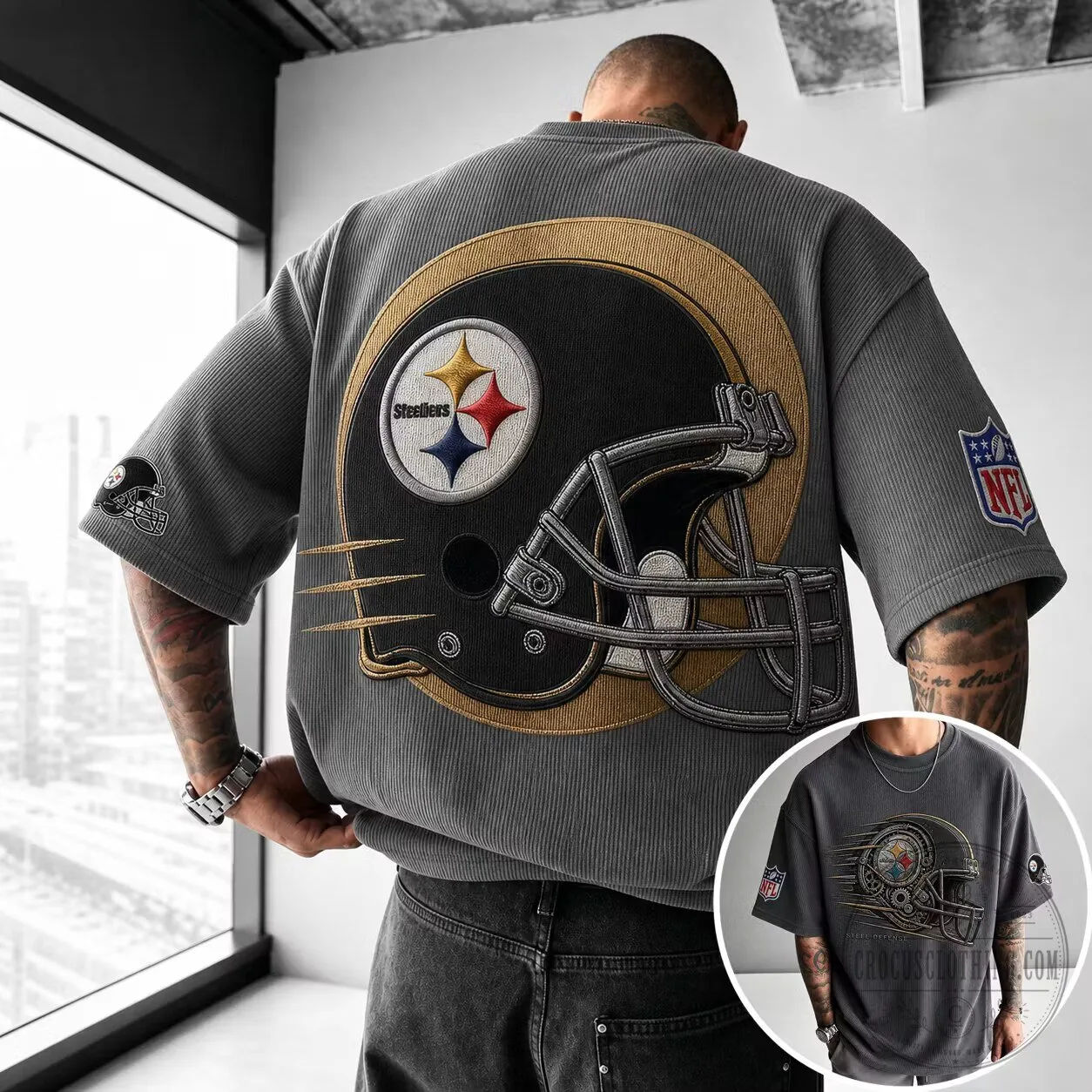 Vintage T-Shirt of the Steel Curtain Pittsburgh Steelers Football