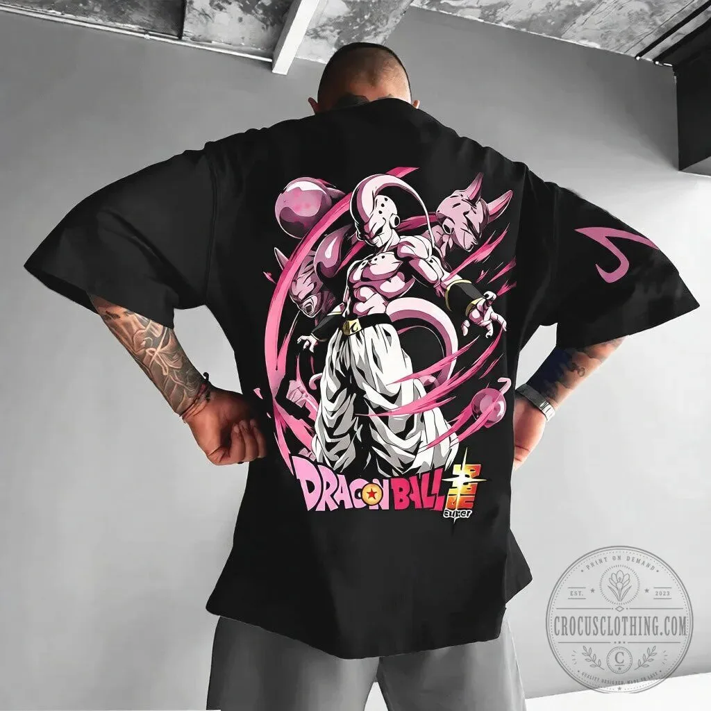 Dragon Ball Super Majin Buu Character Graphic Black T-Shirt