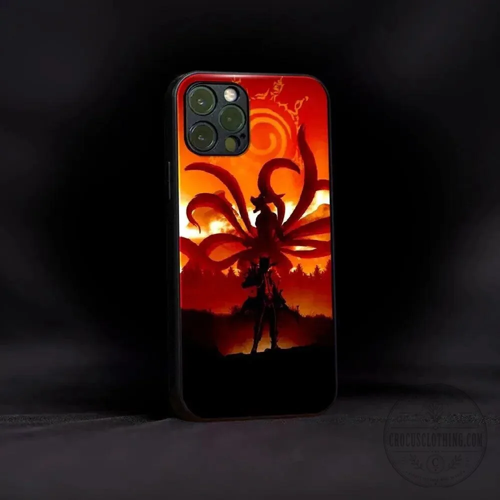 Naruto Uzumaki Kurama Mode Nine-Tailed Fox Anime Art Phone Case
