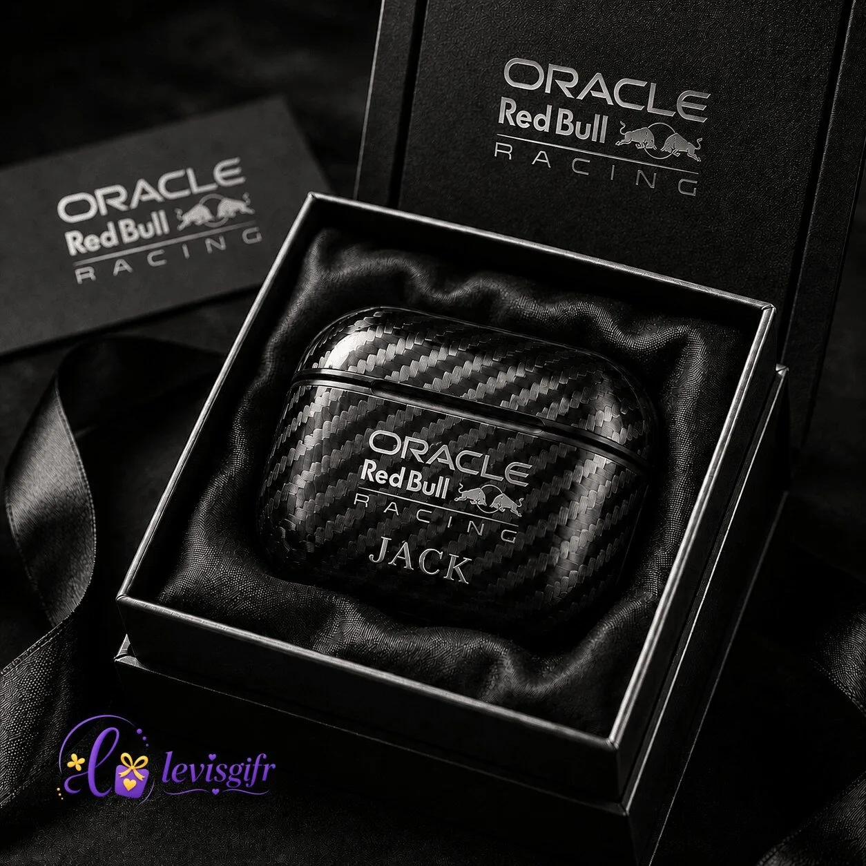 Oracle Red Bull Racing Personalized Carbon Fiber AirPods Pro Case