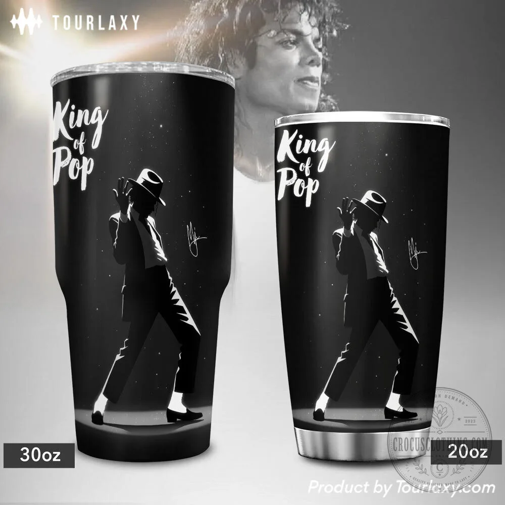 Michael Jackson King of Pop Silhouette Stainless Steel Tumbler