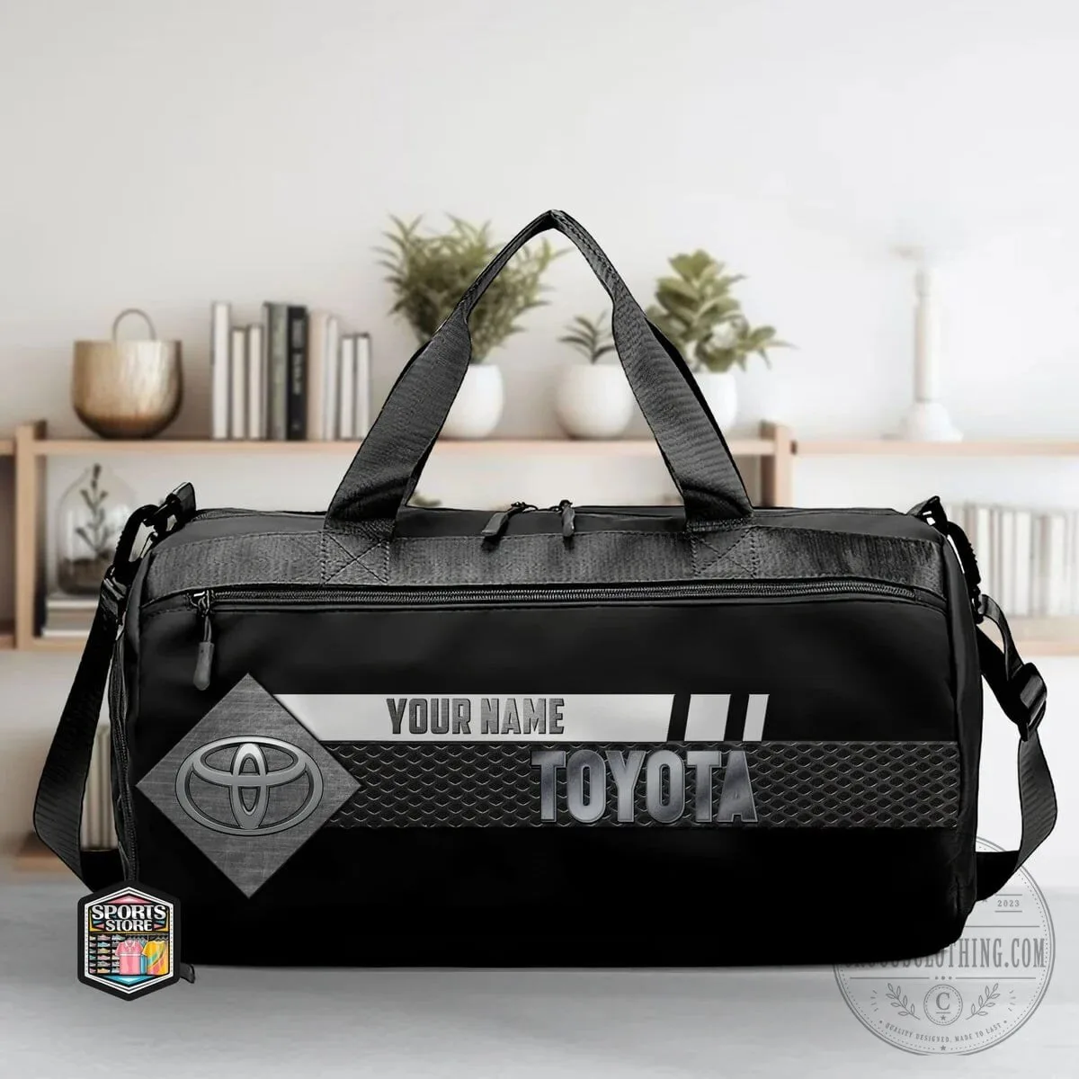 Toyota Custom Name Sport Fabric Travel Bag 6 Toyota Custom Name Sport Fabric Travel Bag