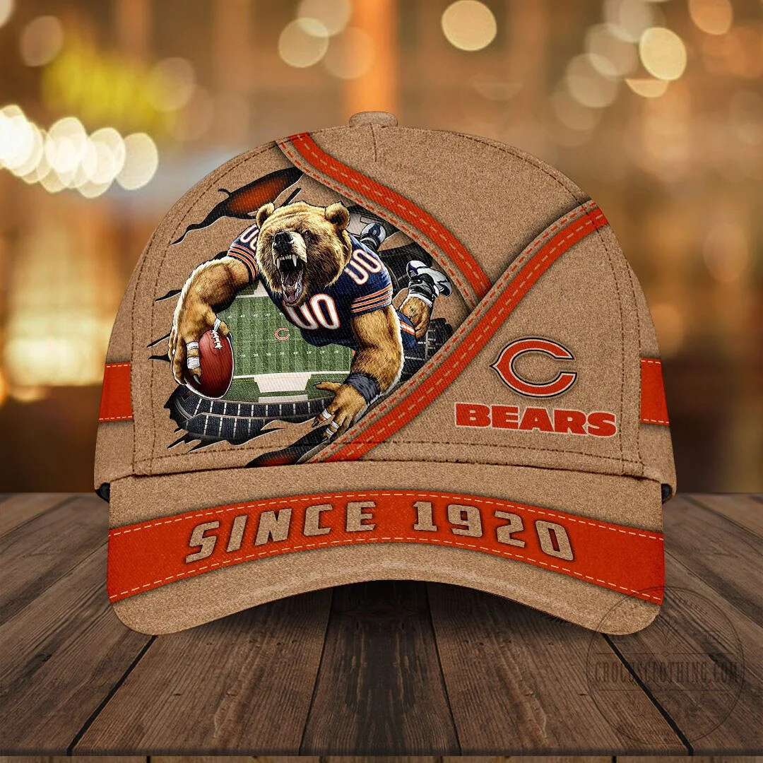 Chicago Bears Football Team Mascot Since 1920 Cap Hat
