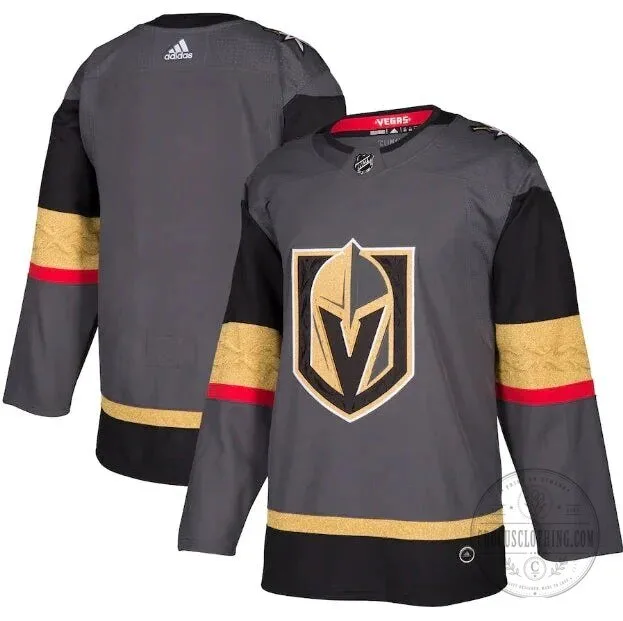 Vegas Golden Knights Authentic Gray and Gold Hockey Jersey