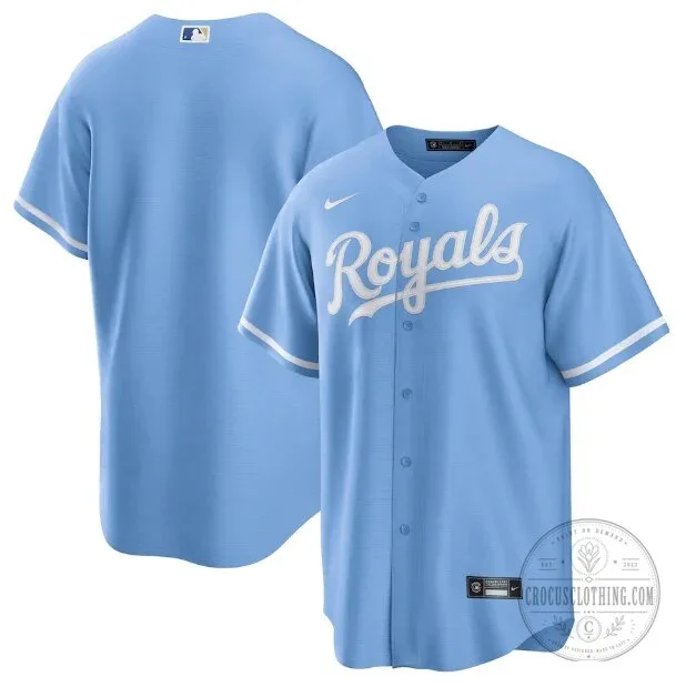 Kansas City Royals Light Blue Baseball Jersey for Men, Women, and Youth Fans