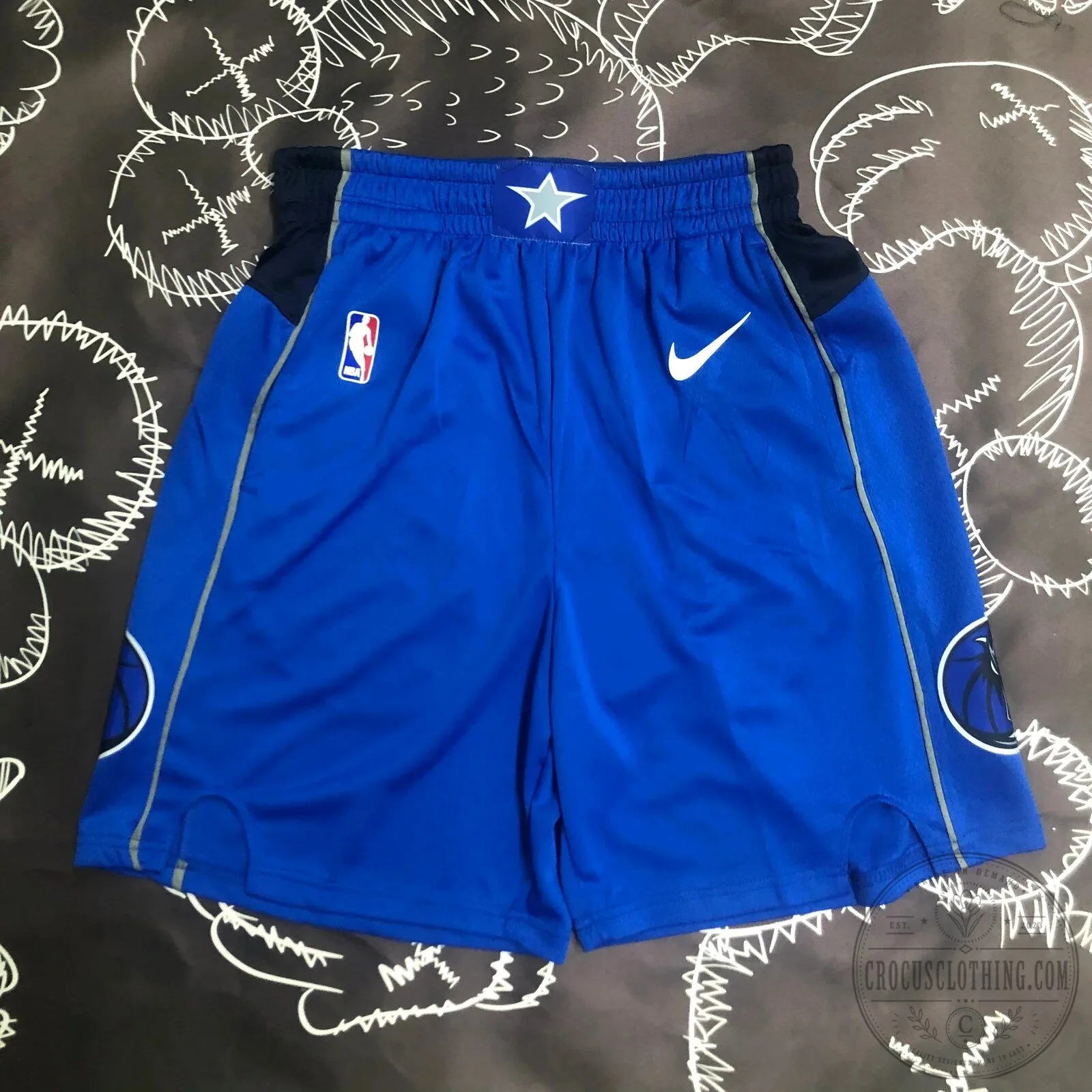 Dallas Mavericks Icon Edition Blue Basketball Performance Shorts
